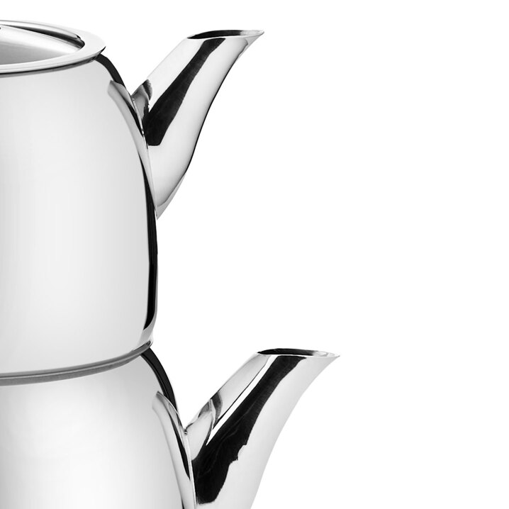 Taç Panda Maxi Boy 4 Parça Paslanmaz Çelik Çaydanlık Takımı 1.75-2.75lt