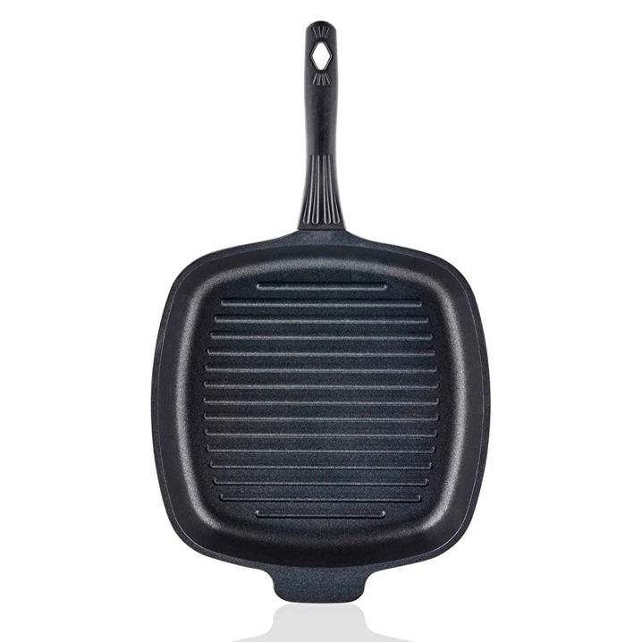 Taç Valeriya Döküm 28 cm Kare Izgara Tava