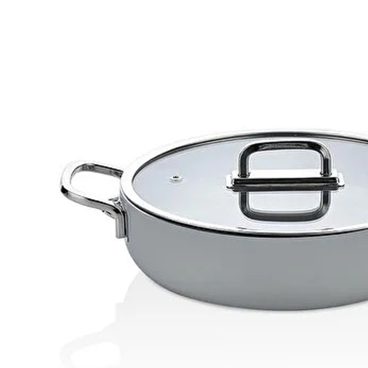 Taç Sera Feel Seramik Yanmaz Yapışmaz Basık Tencere 28 cm / Gri Taç Sera Feel Seramik Yanmaz Yapışmaz Basık Tencere 28 cm / Gri