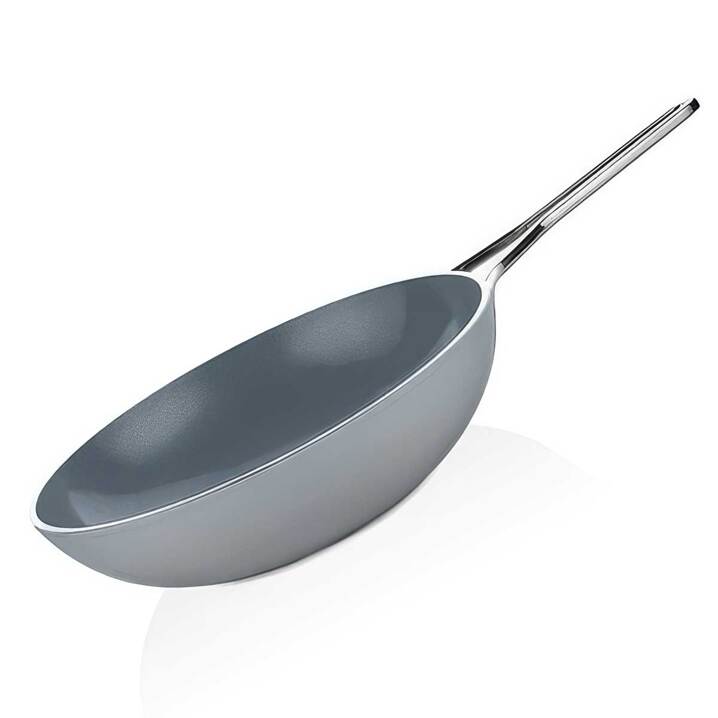 Taç Sera Feel Seramik Yanmaz Yapışmaz Wok Tava 28 cm / Gri