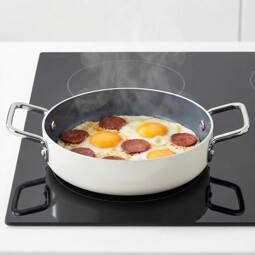 Taç Sera Feel Seramik Yanmaz Yapışmaz Sahan 22 cm / Beyaz