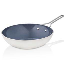 Taç Sera Feel Seramik Yanmaz Yapışmaz Wok Tava 28 cm / Beyaz