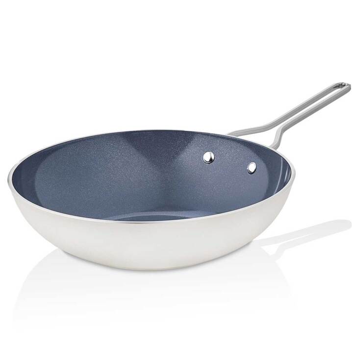 Taç Sera Feel Seramik Yanmaz Yapışmaz Wok Tava 28 cm / Beyaz