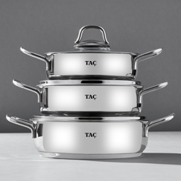 Taç Bengü Pro 6 Parça Çelik Sahan Seti