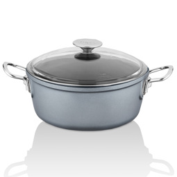 Taç Corvina Döküm Derin Tencere 20 Cm Gri