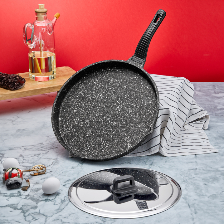 Taç Döküm Granit Balık Tavası 34 Cm