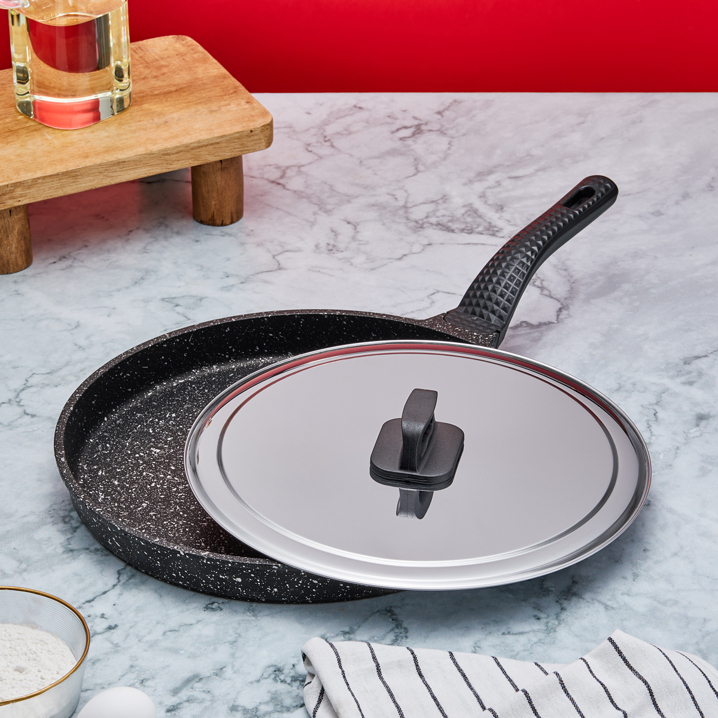 Taç Döküm Granit Balık Tavası 34 Cm