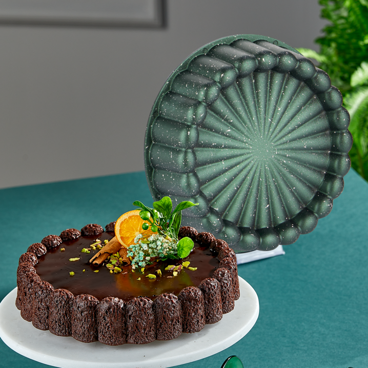 Taç Granit Döküm Tart Kalıbı Haki 26 cm