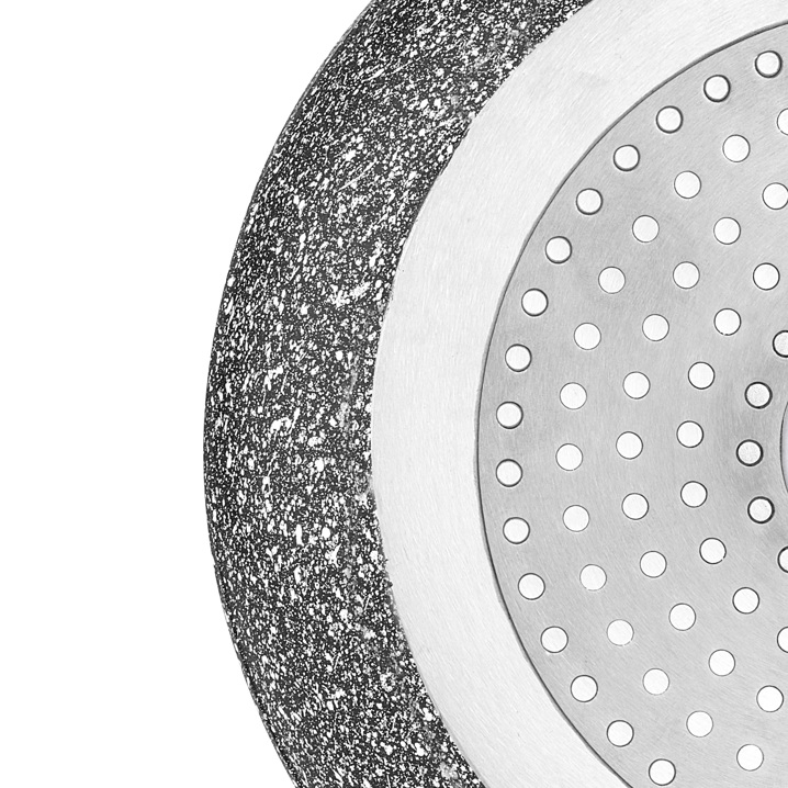 Taç Ultra Granit İndüksiyon Tabanlı Basık Tencere 32 Cm