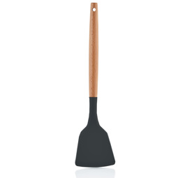 Bambu Saplı Servis Spatulasıı Siyah